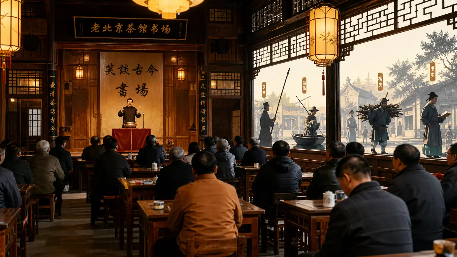 茶馆书场京味市井图