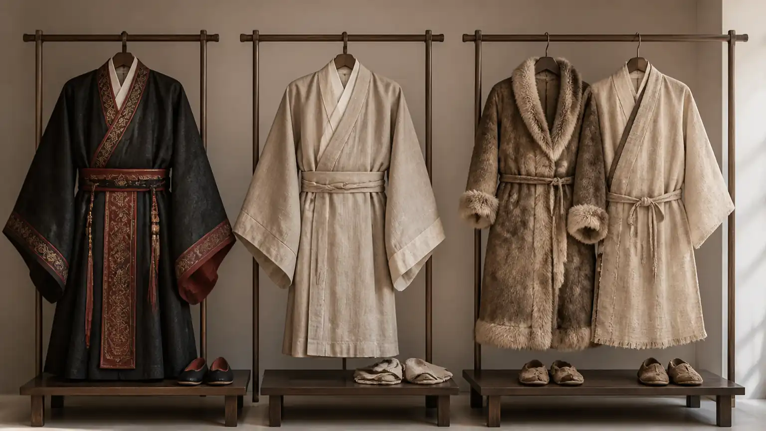 不同场合古代服饰对比图