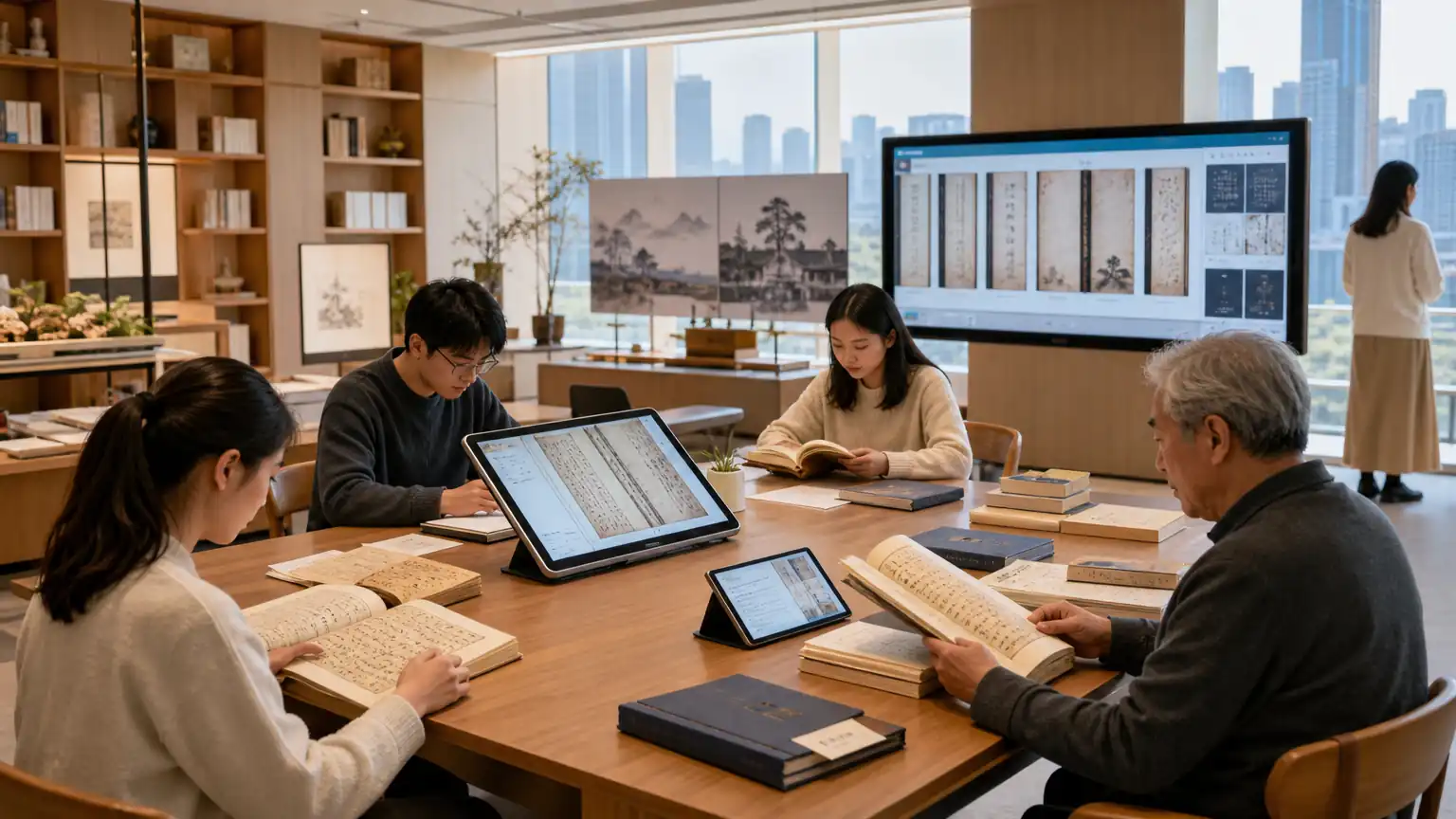 当代融通创新文化传承场景图