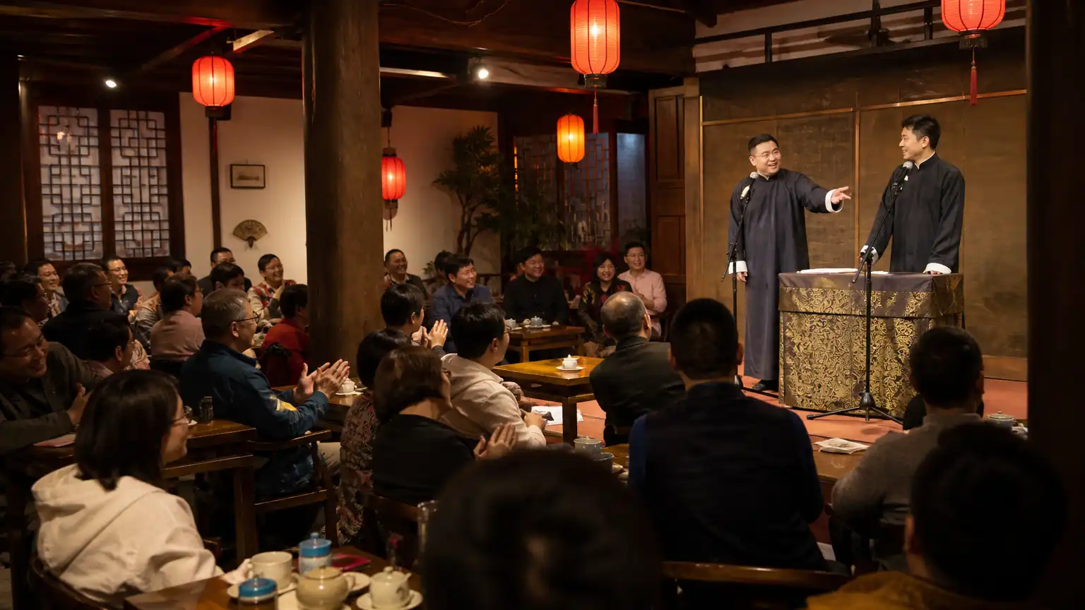 茶馆小剧场观演呼应图