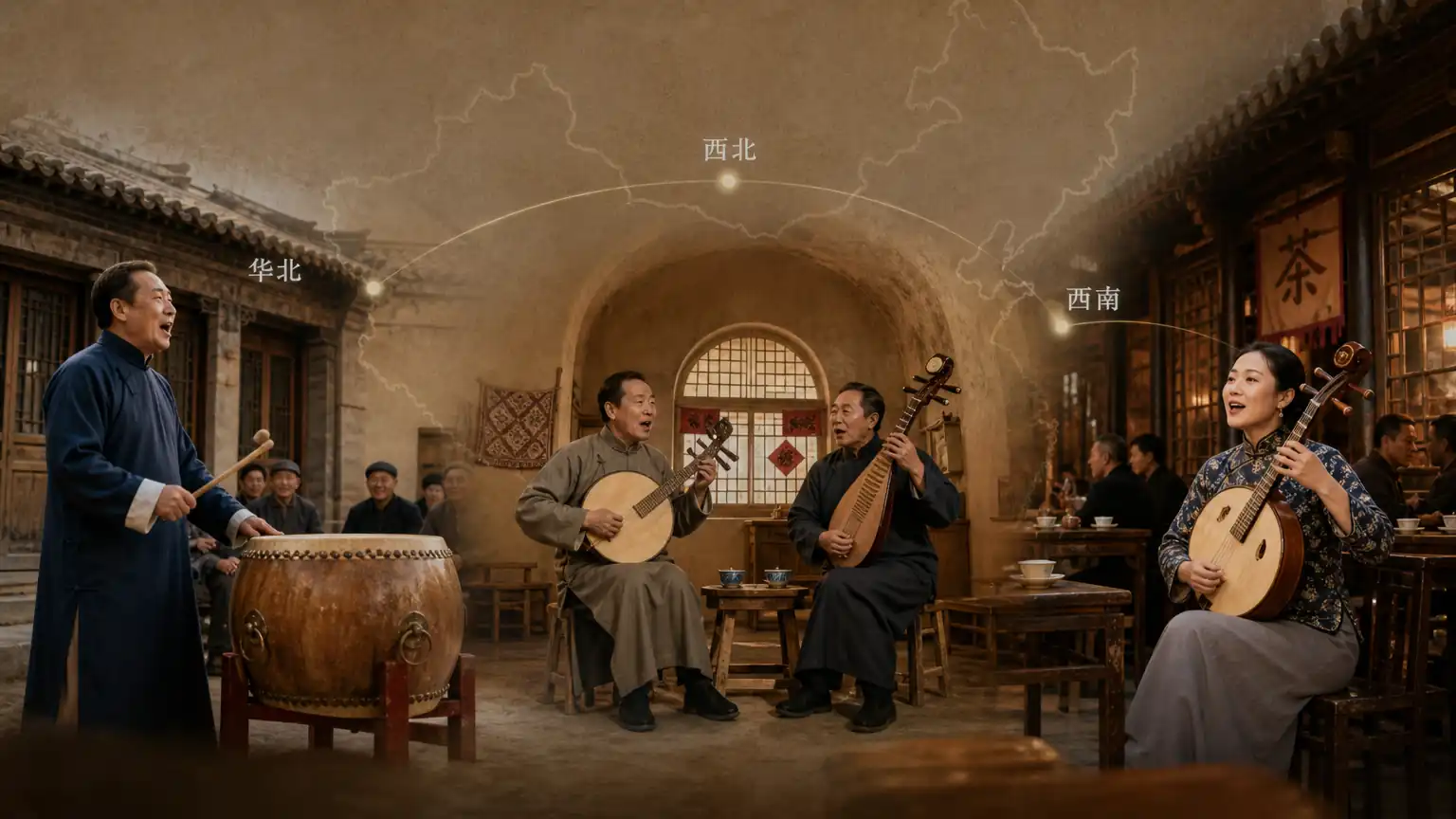 地域牌子曲分布场景图