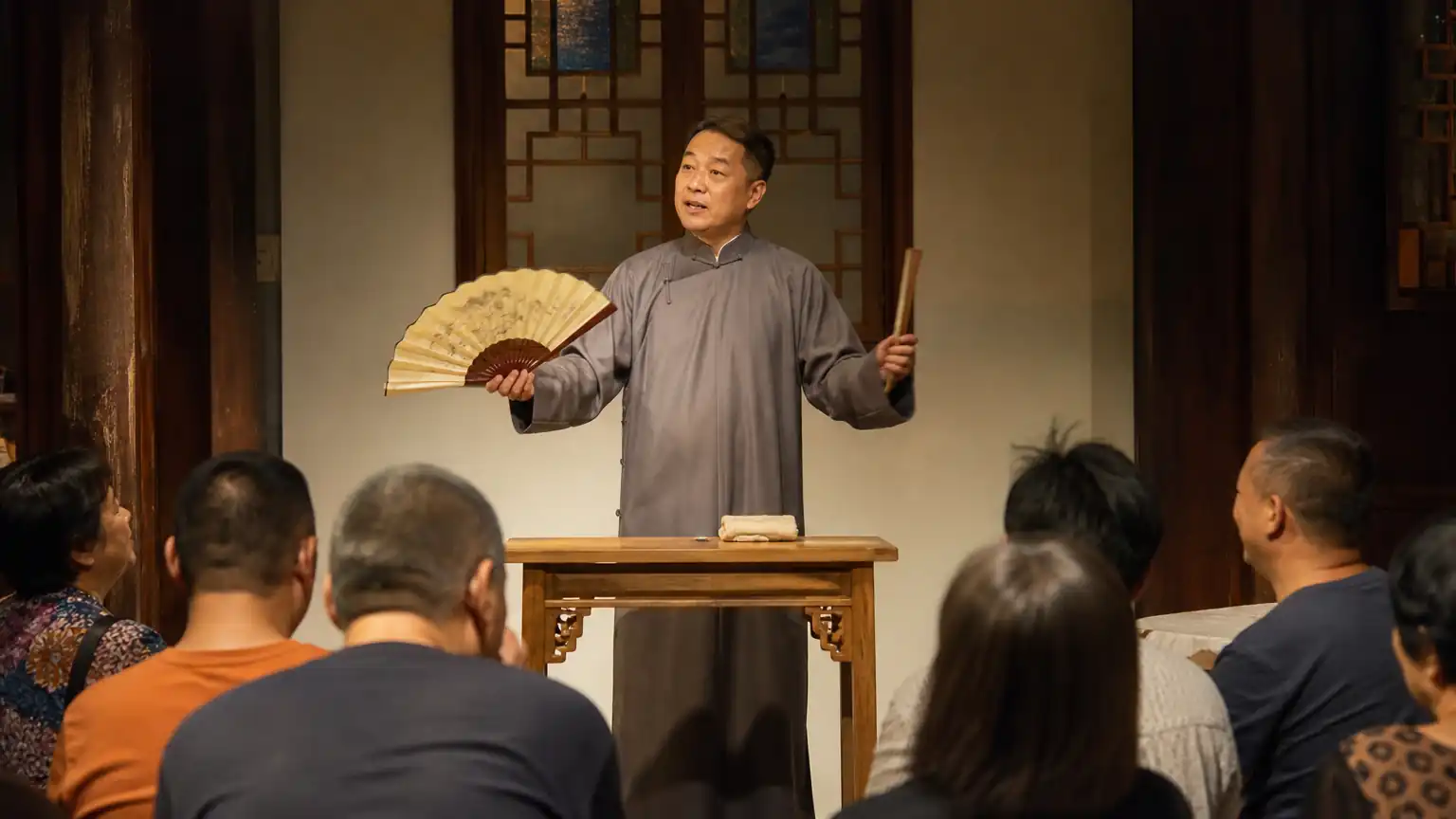 书场现场演出图
