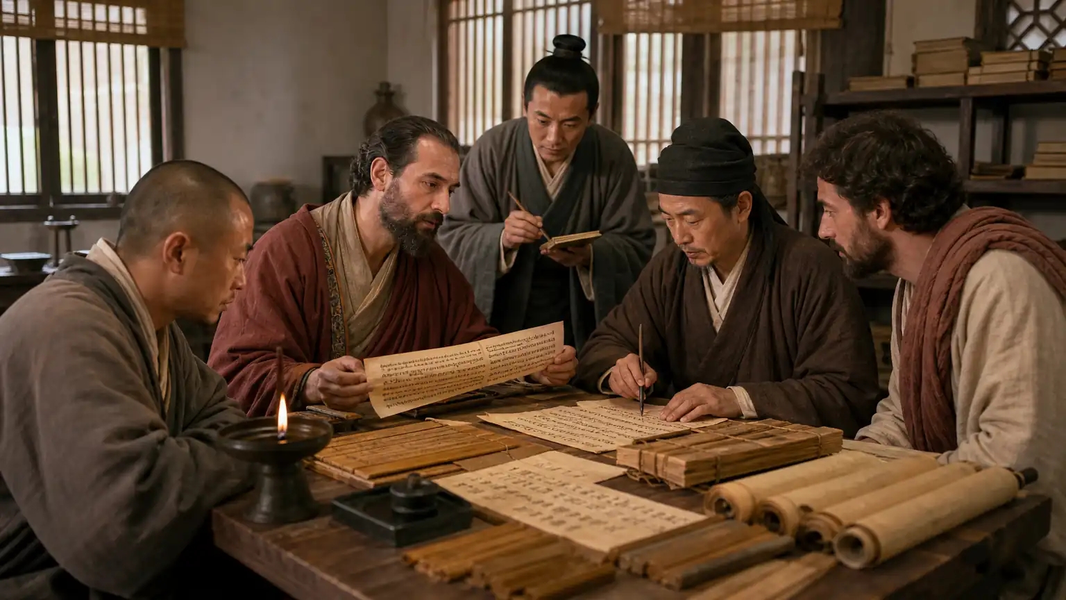白马寺早期译经场景图