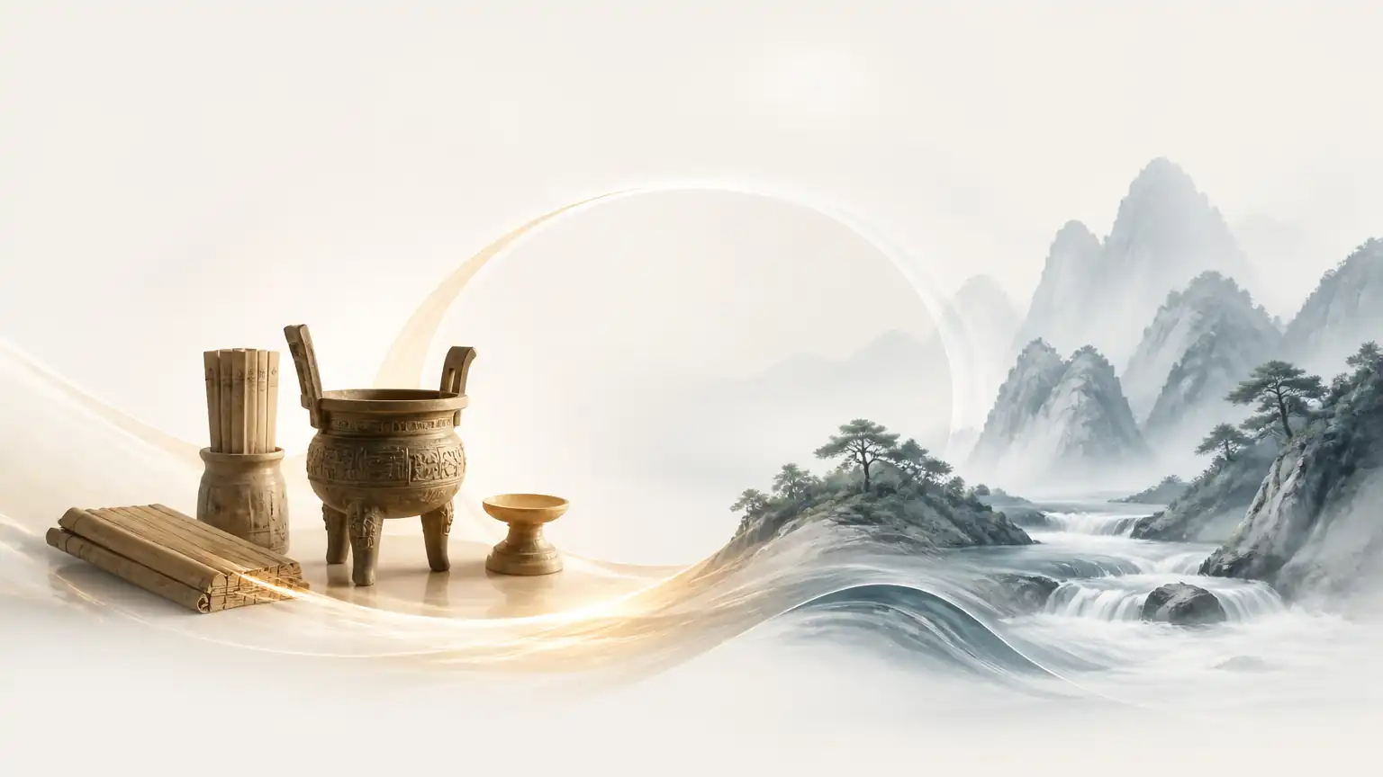 儒道融通意象图