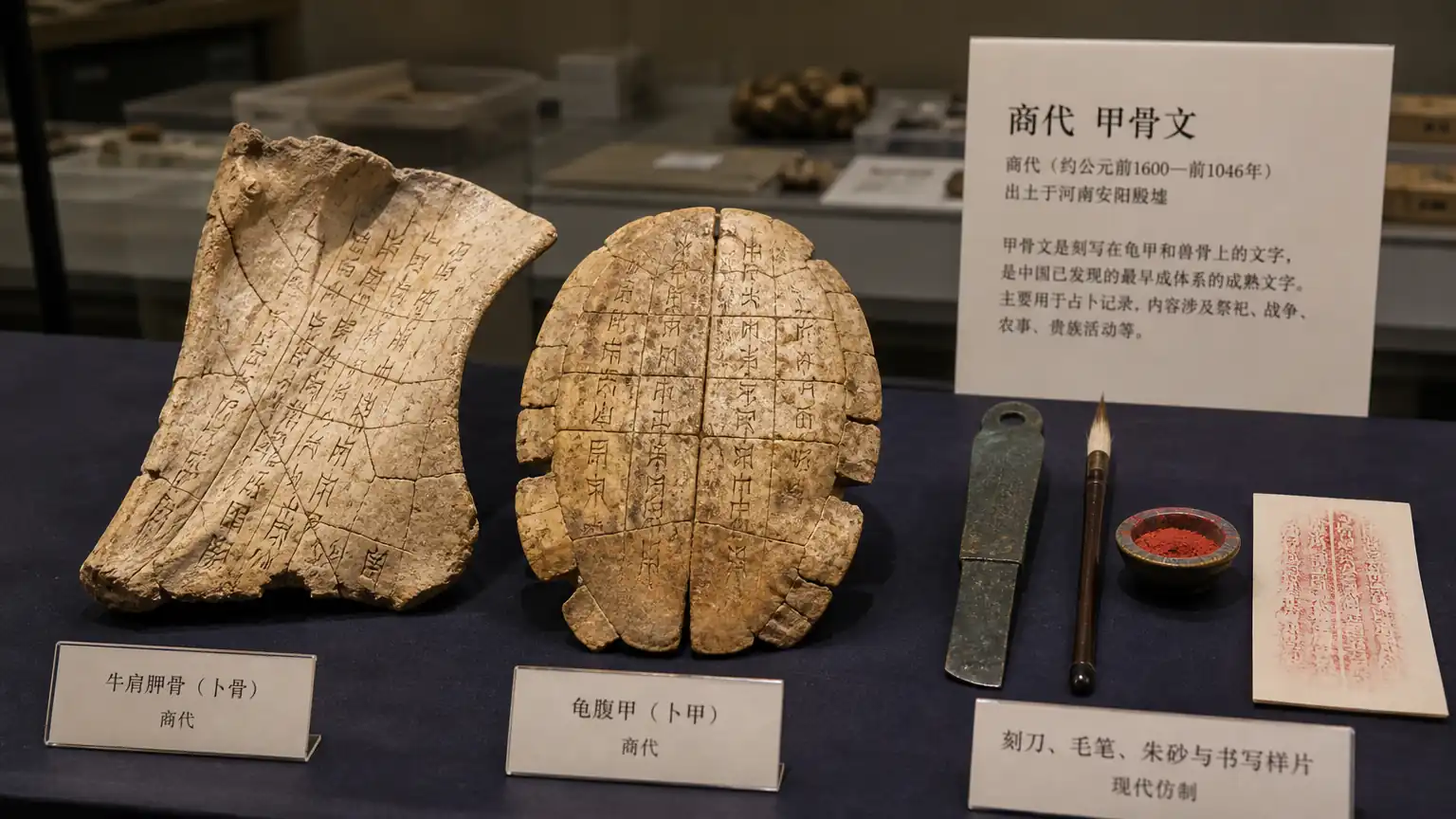 甲骨刻辞与刀笔工具