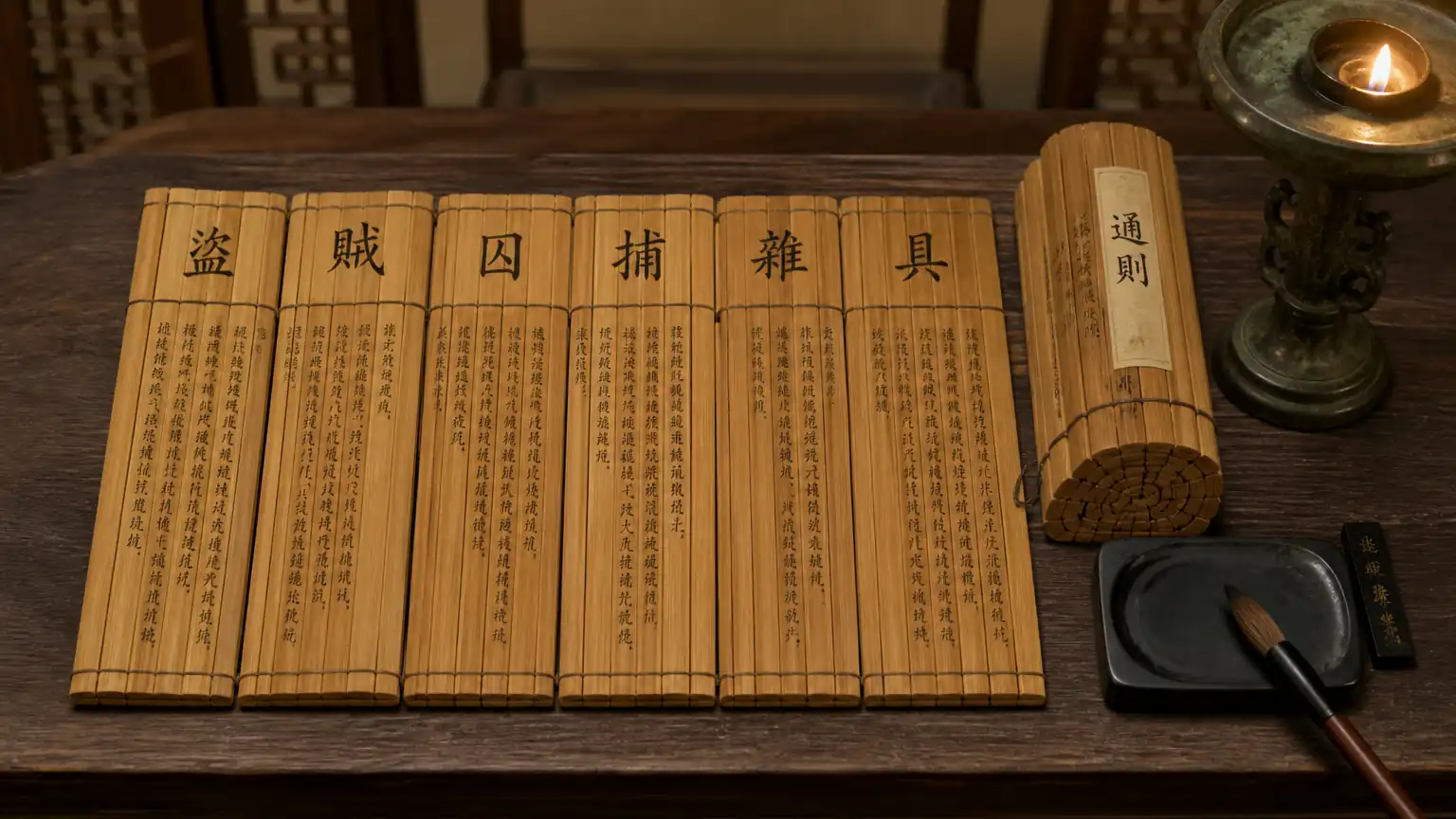 《法经》六篇竹简体系图