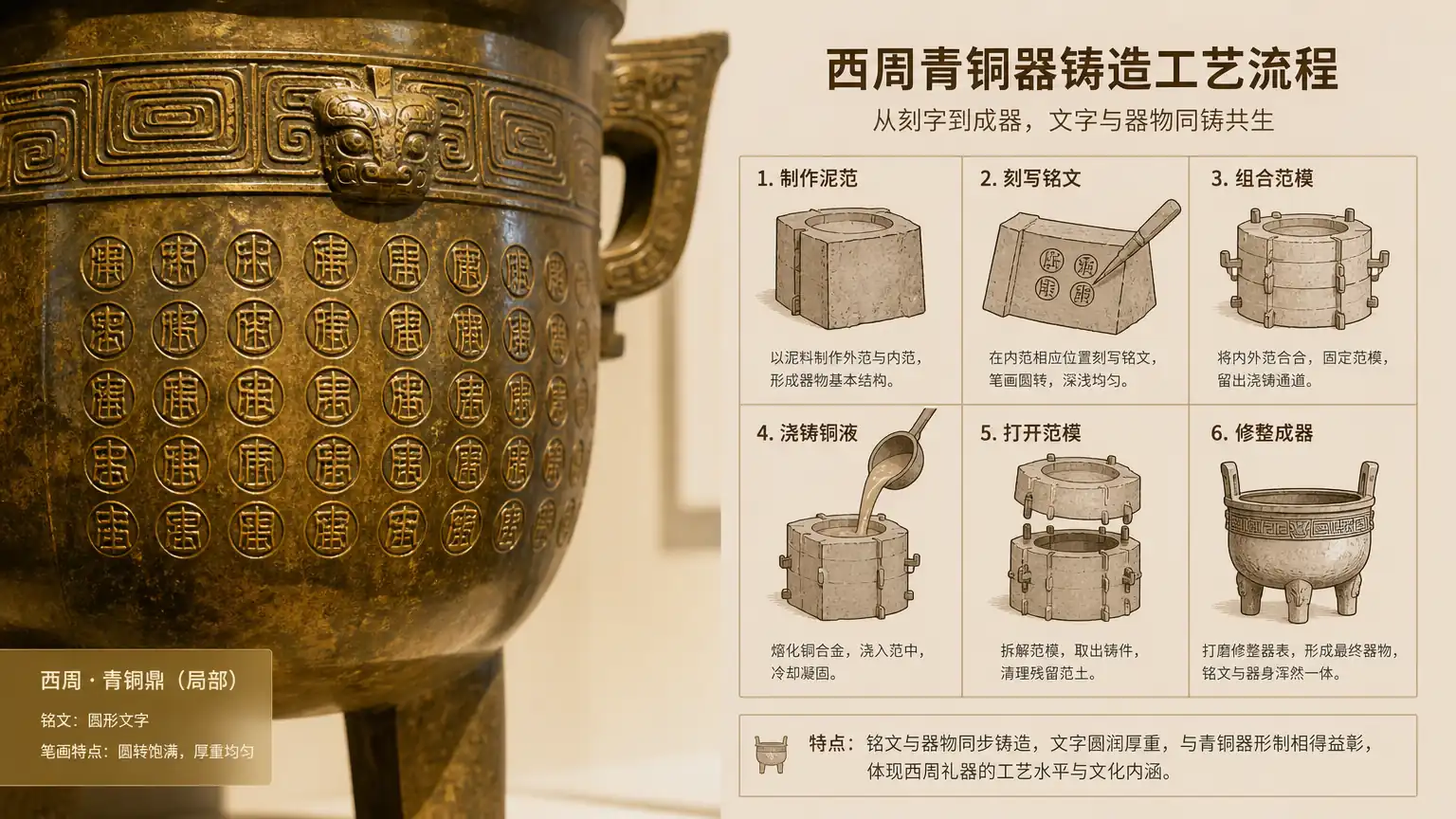 青铜器铭文与铸范工艺