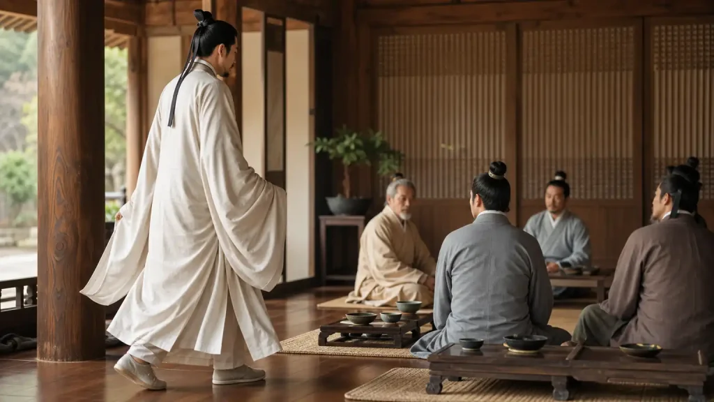 将即席容毋怍：入席时的从容与镇定