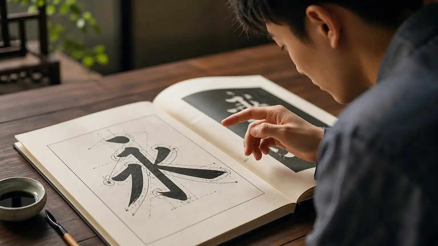 临帖前读帖观察图