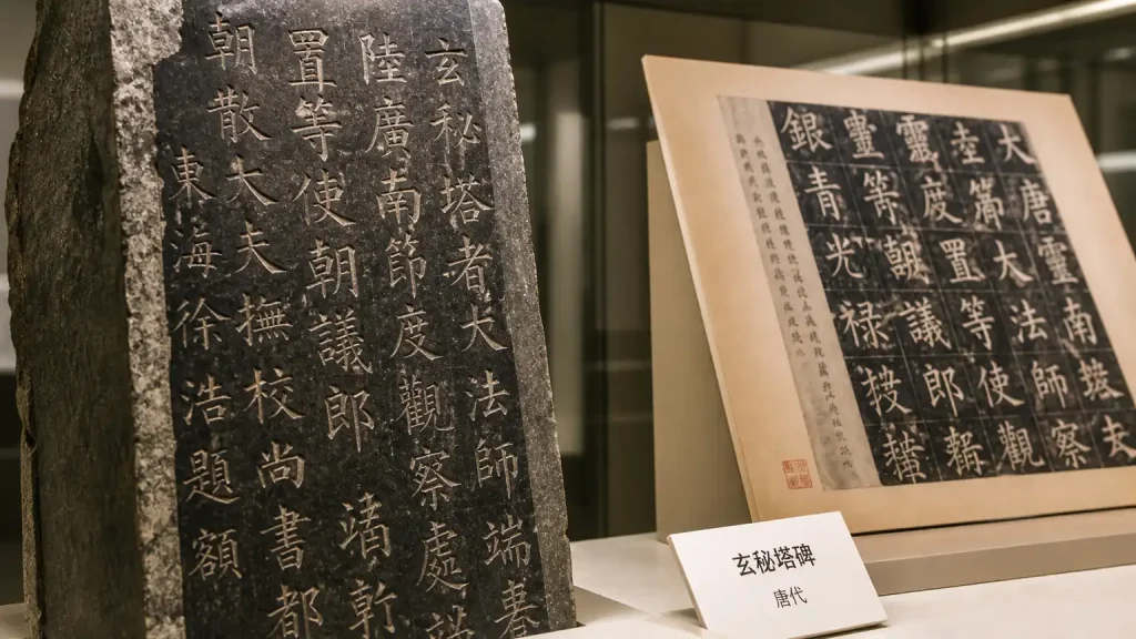 柳公权玄秘塔骨力清瘦楷书