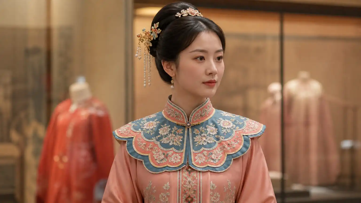 云肩如霞:古代女子肩上的风景