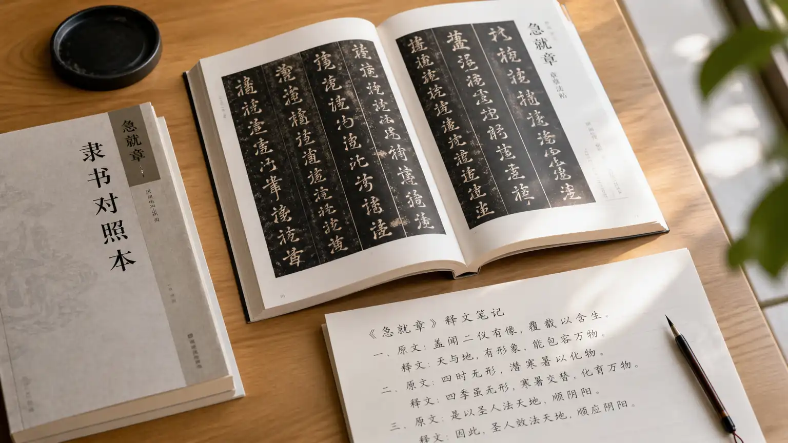 急就章读帖研习场景图