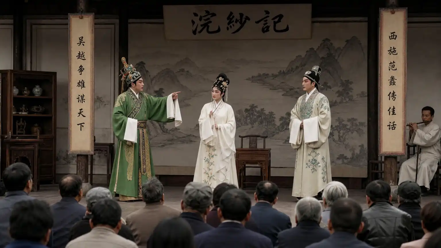 《浣纱记》登台演出图