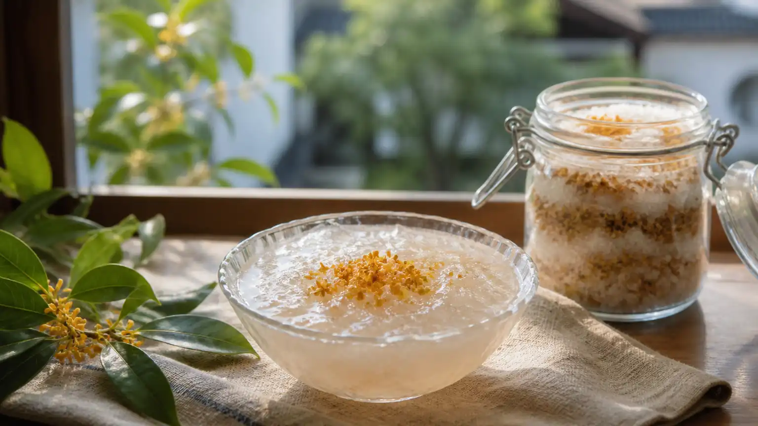 桂花糖与桂花藕粉成品图