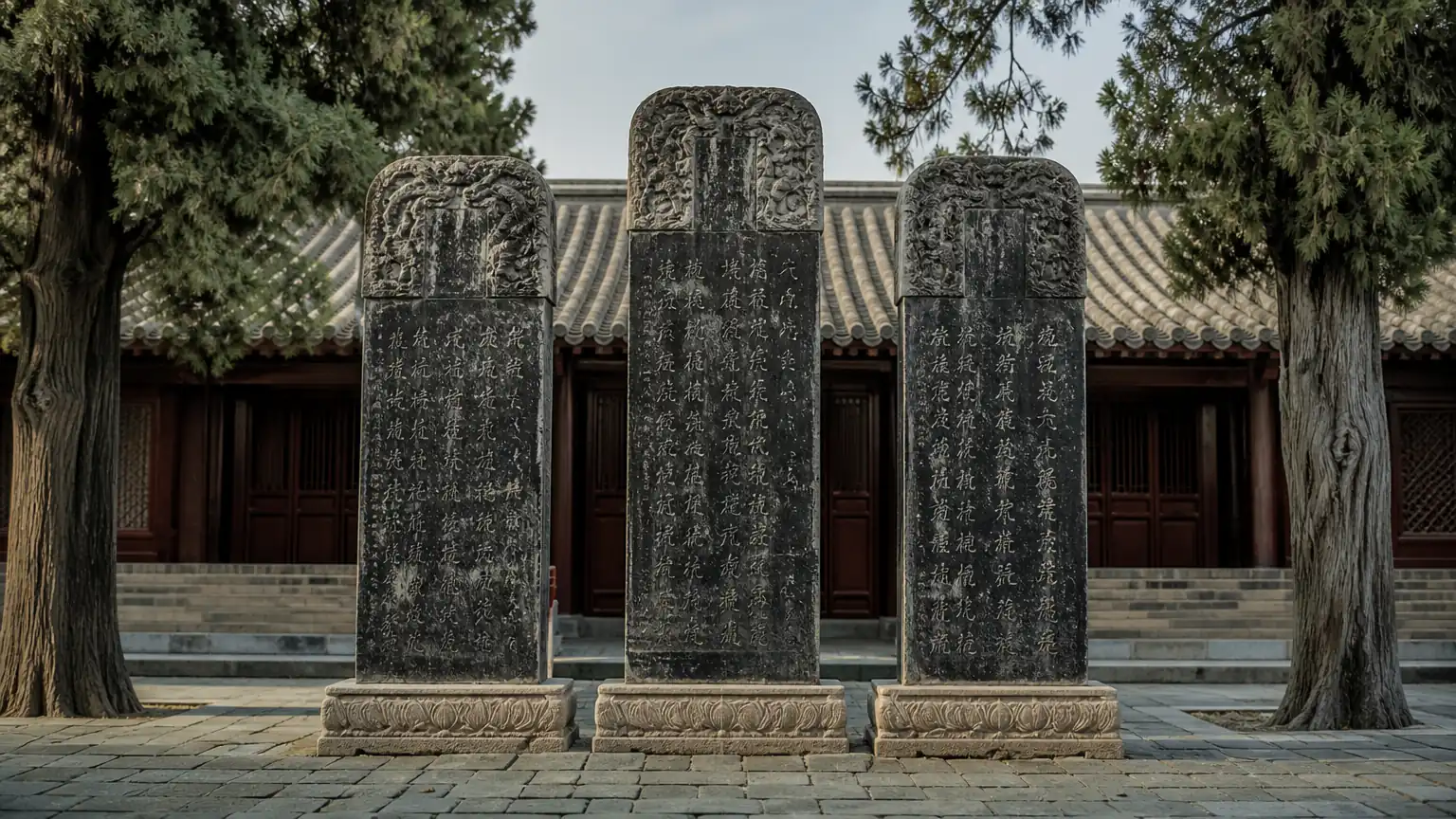 东汉祠庙碑刻庙堂气象总览图
