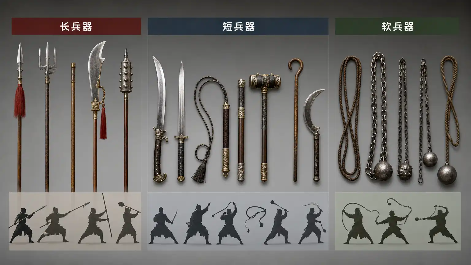 十八般兵器形制分类图