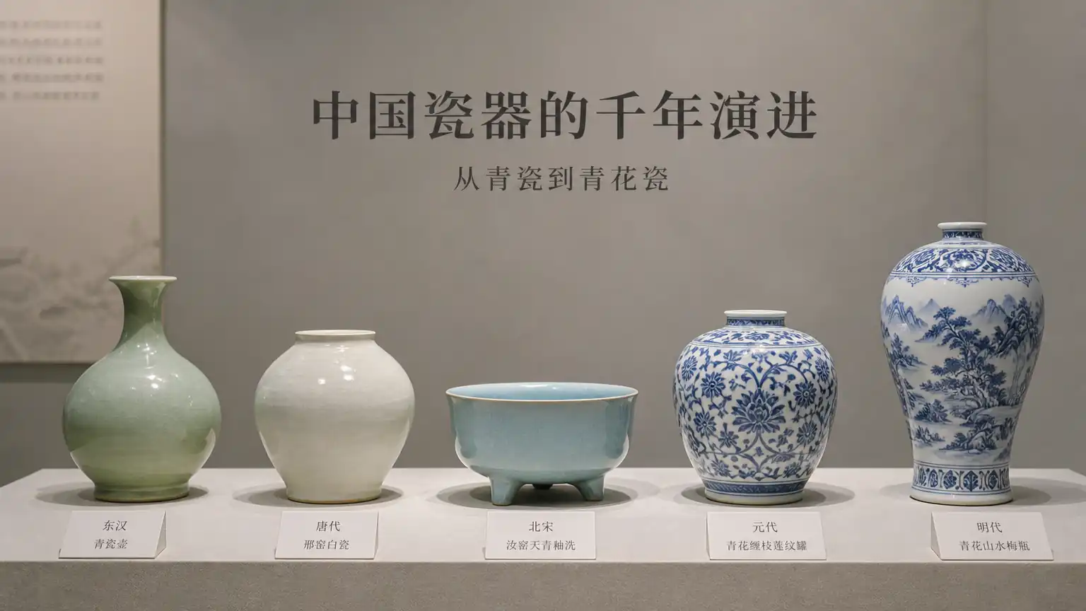 中国古代名窑瓷器发展图