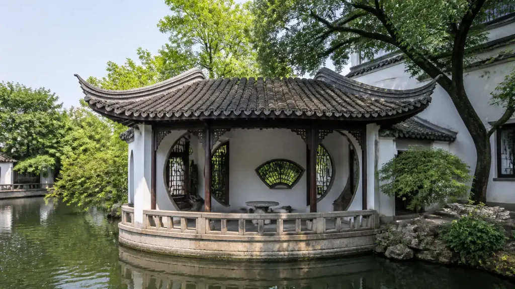 拙政园与谁同坐轩融诗入园造景