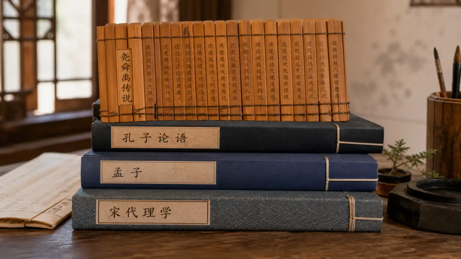 儒家道统传承意象图