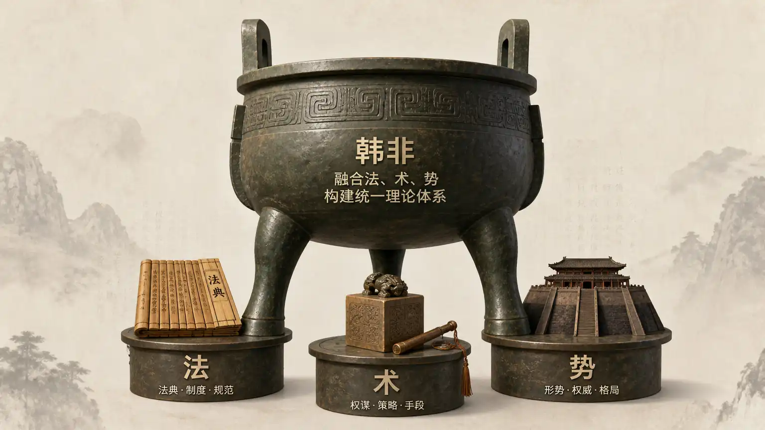 法术势三位一体示意图