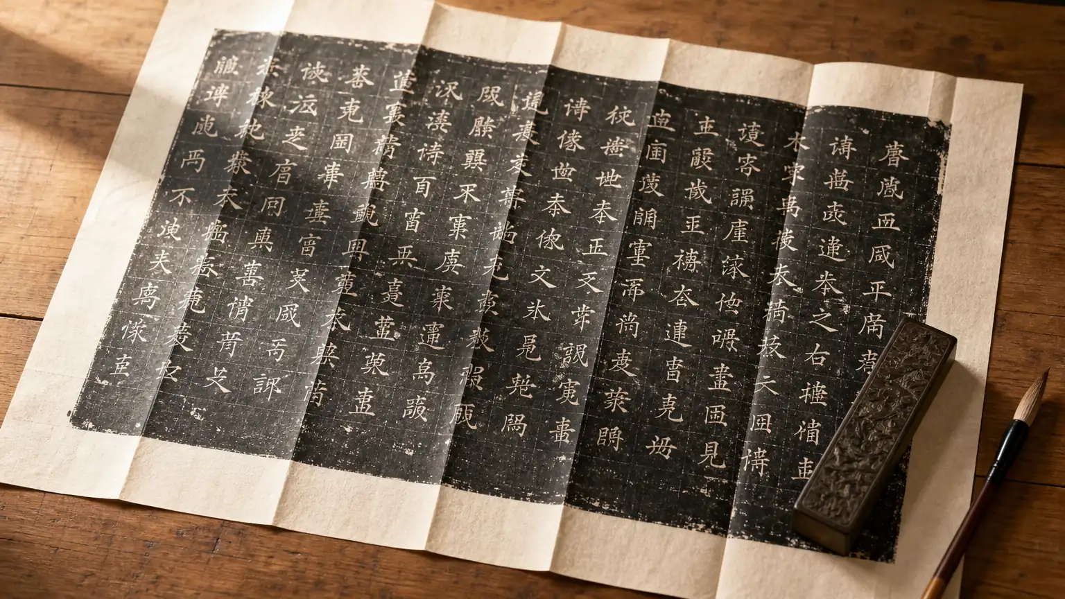 《张黑女墓志》拓片局部图
