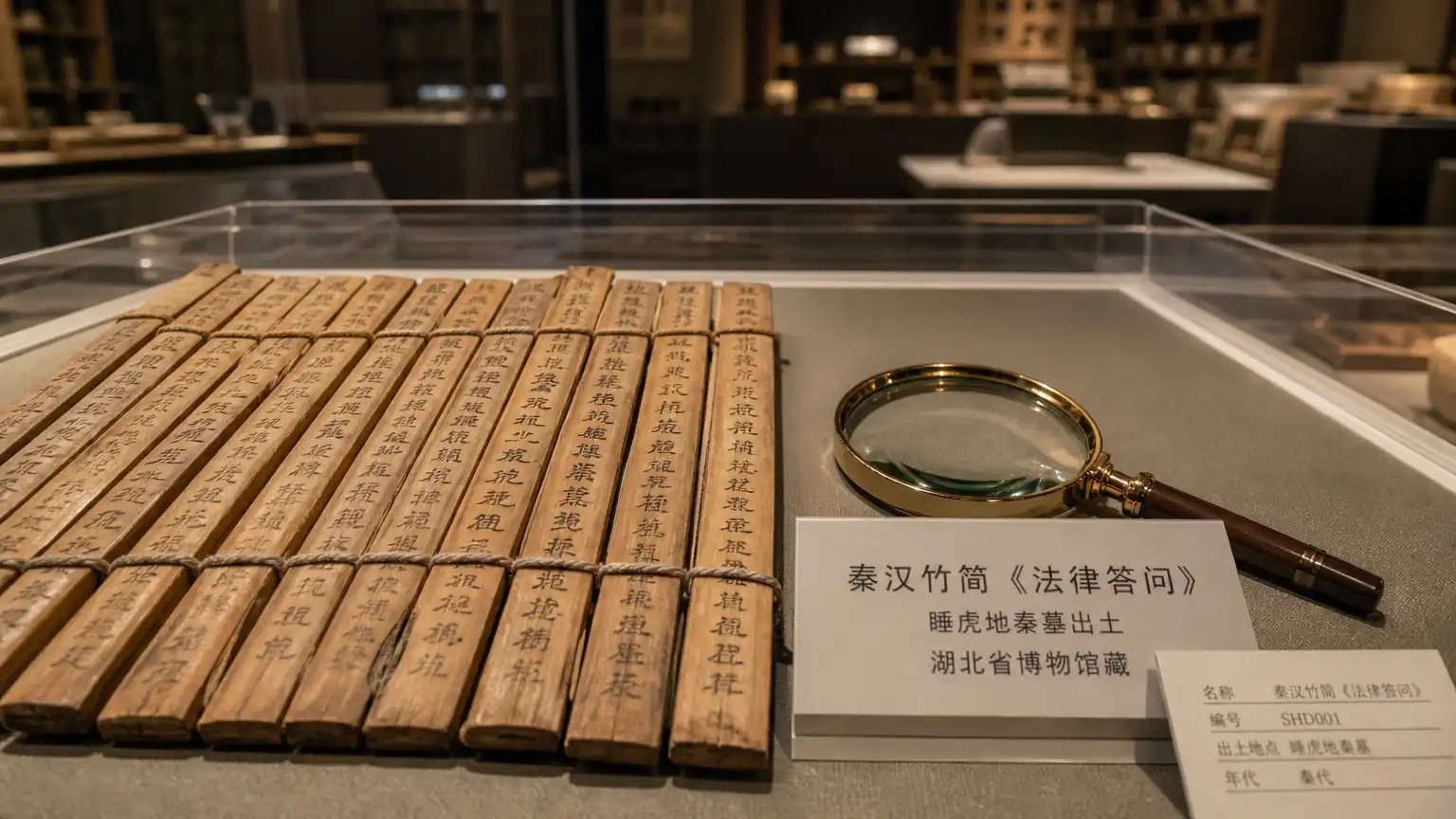 睡虎地秦简与张家山汉简对比展示图