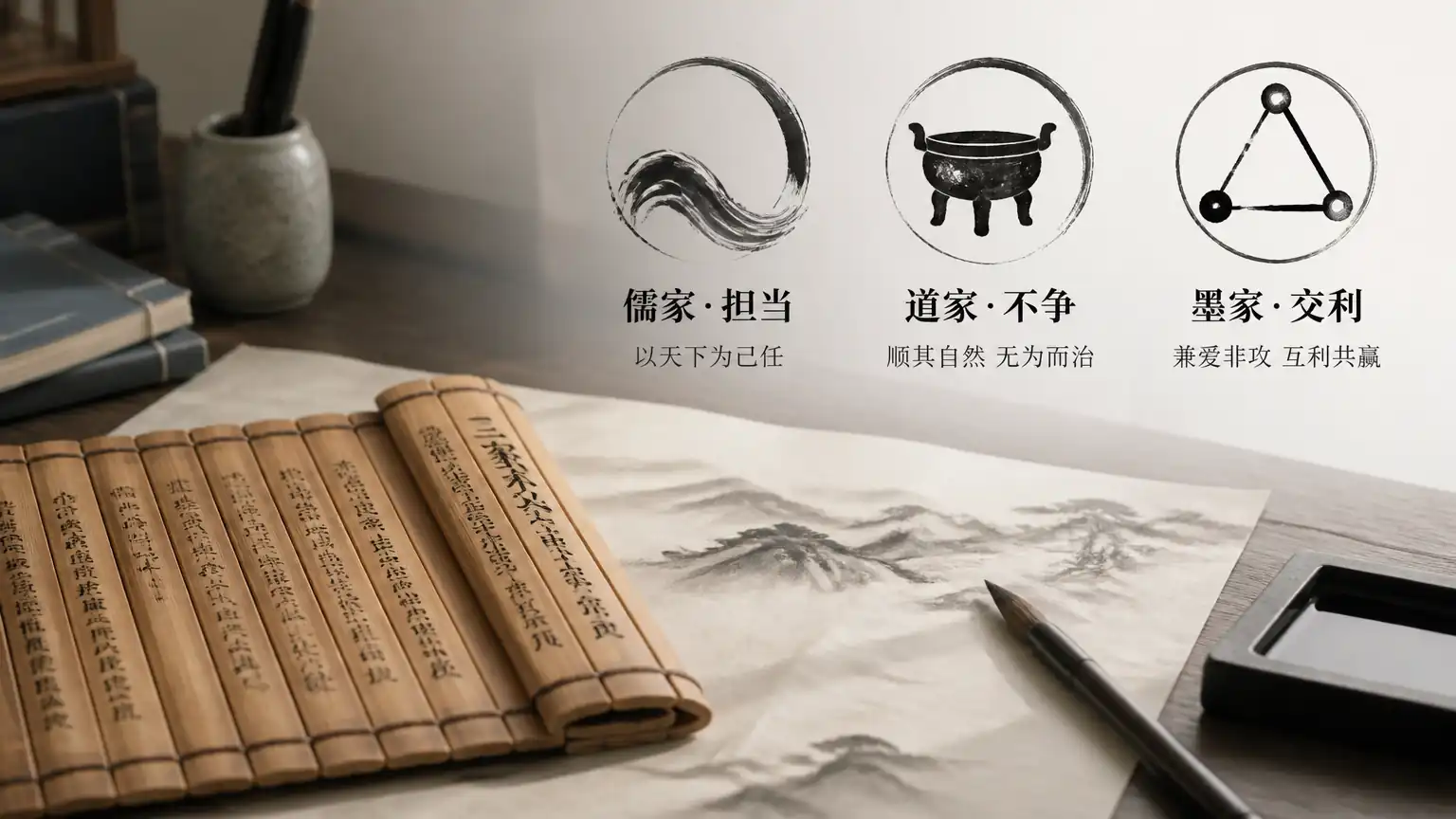 先秦诸子义利之辨主题图