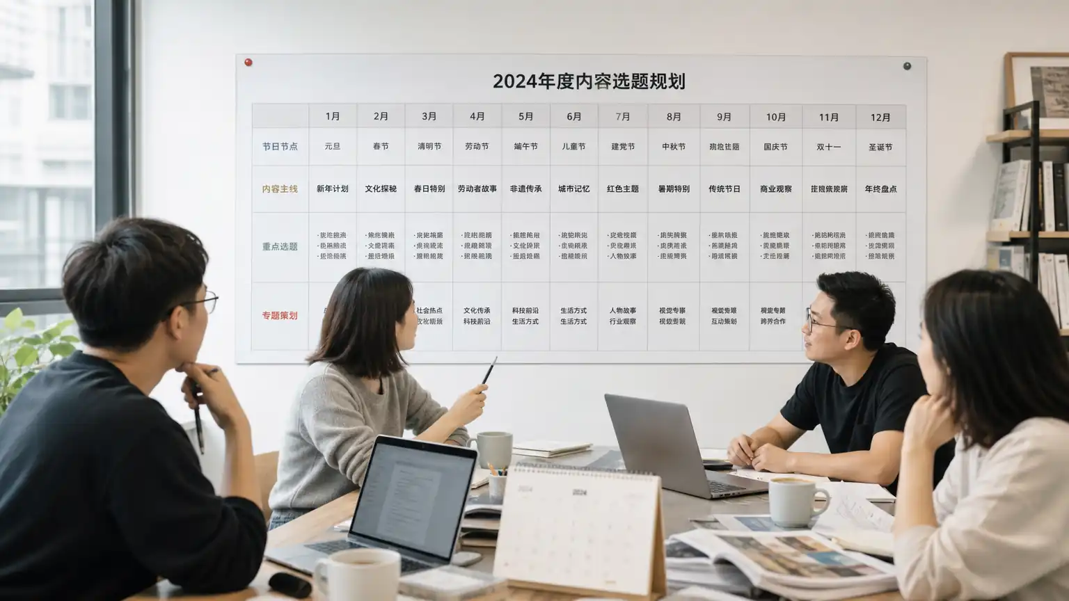 编辑部年度选题矩阵规划图