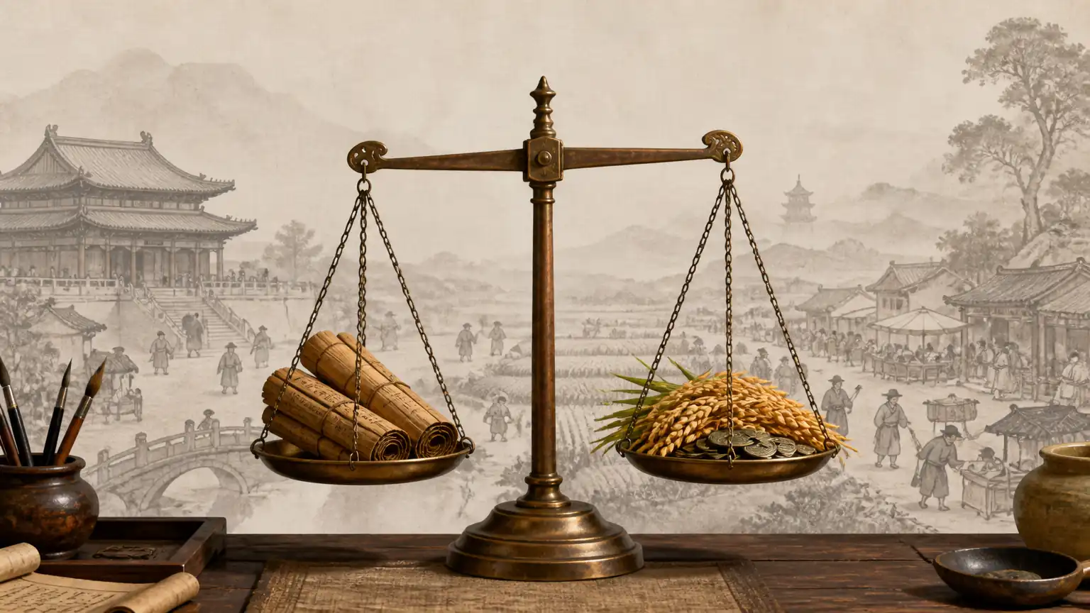 义利并立思想概念示意图