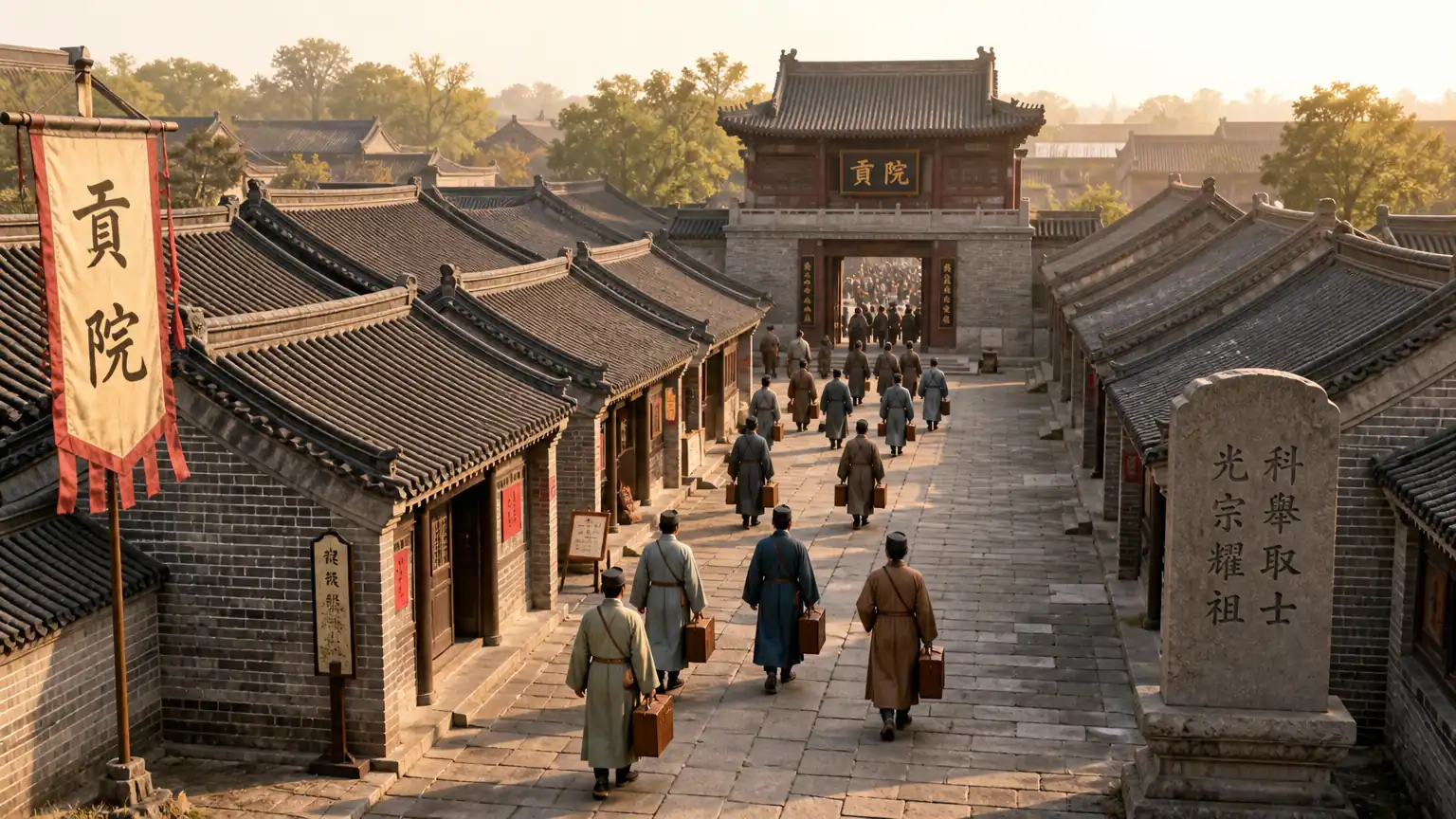 科举贡院历史场景图