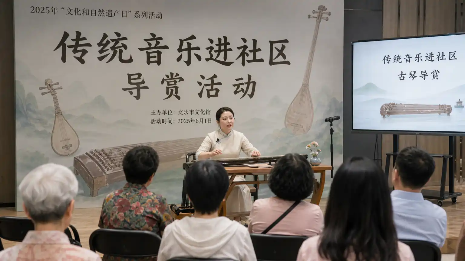 传统音乐进社区的活动模板