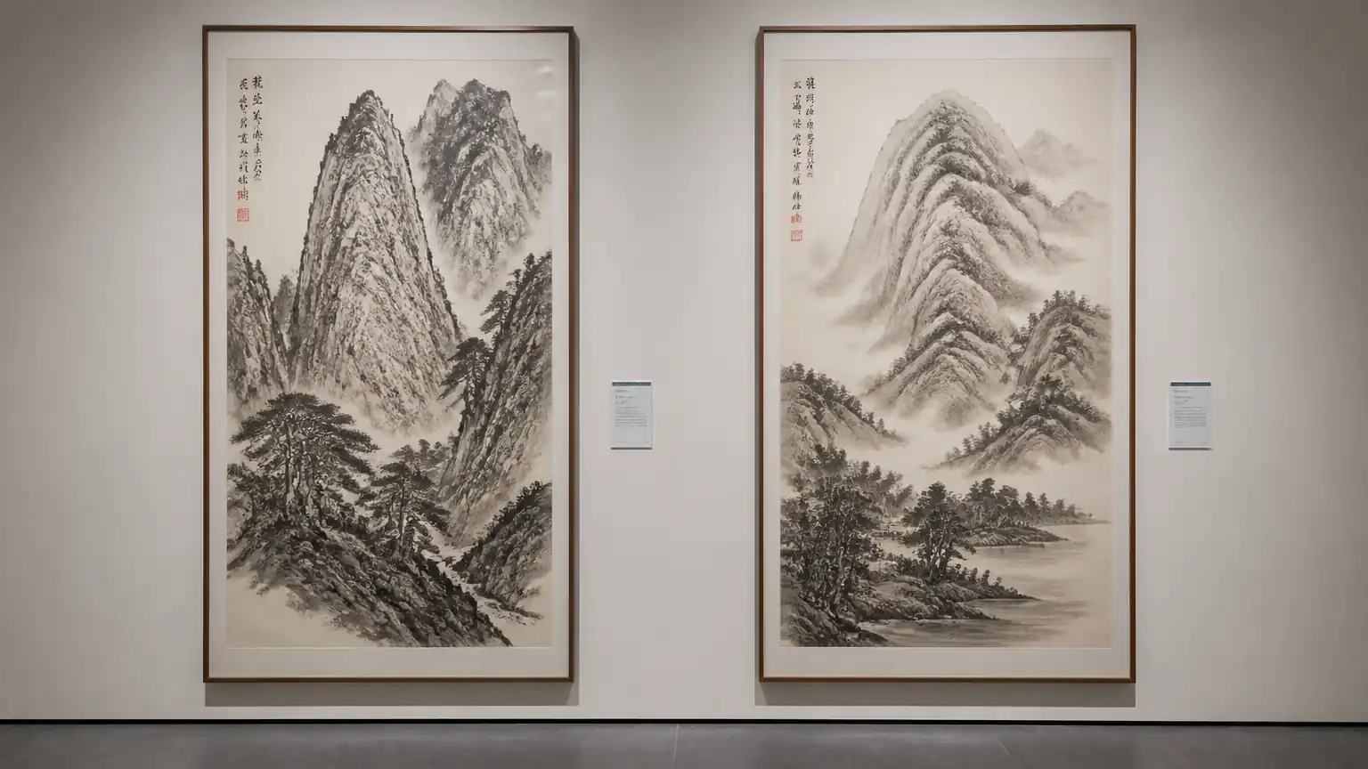 南北派山水风格对比图