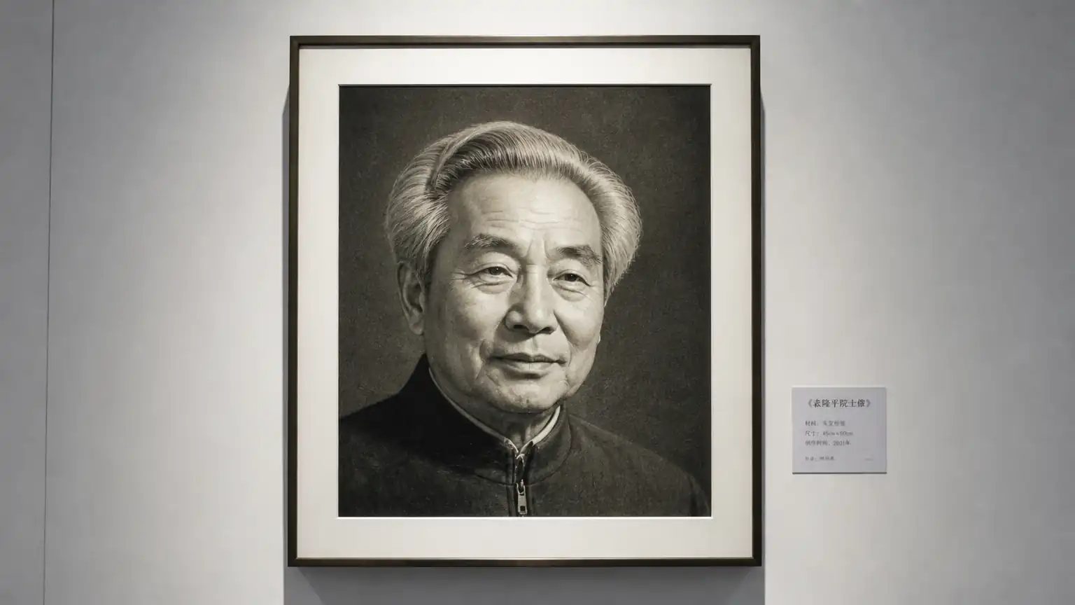 发绣人物肖像作品展示图