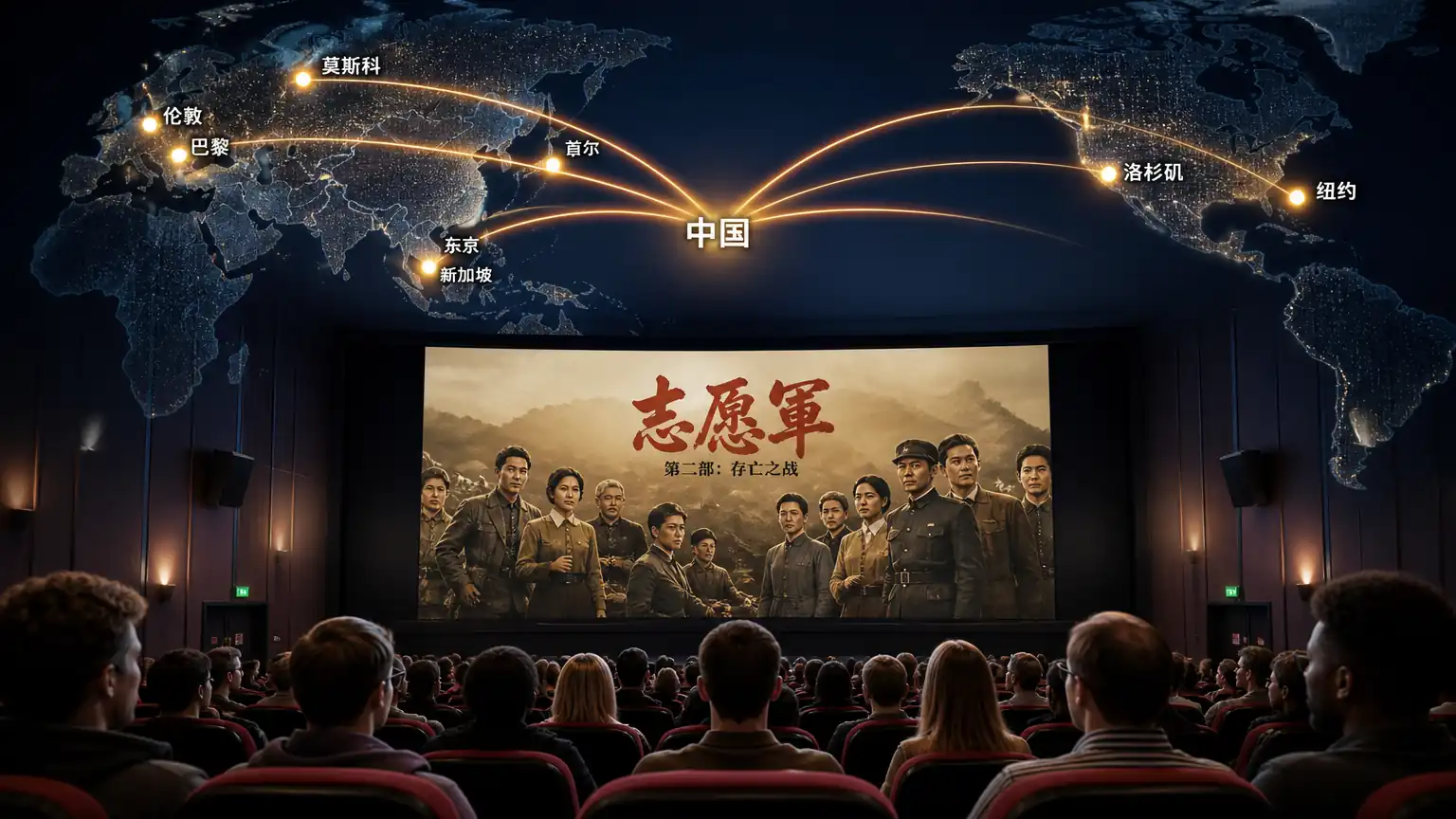 国产影片全球同步上映示意图