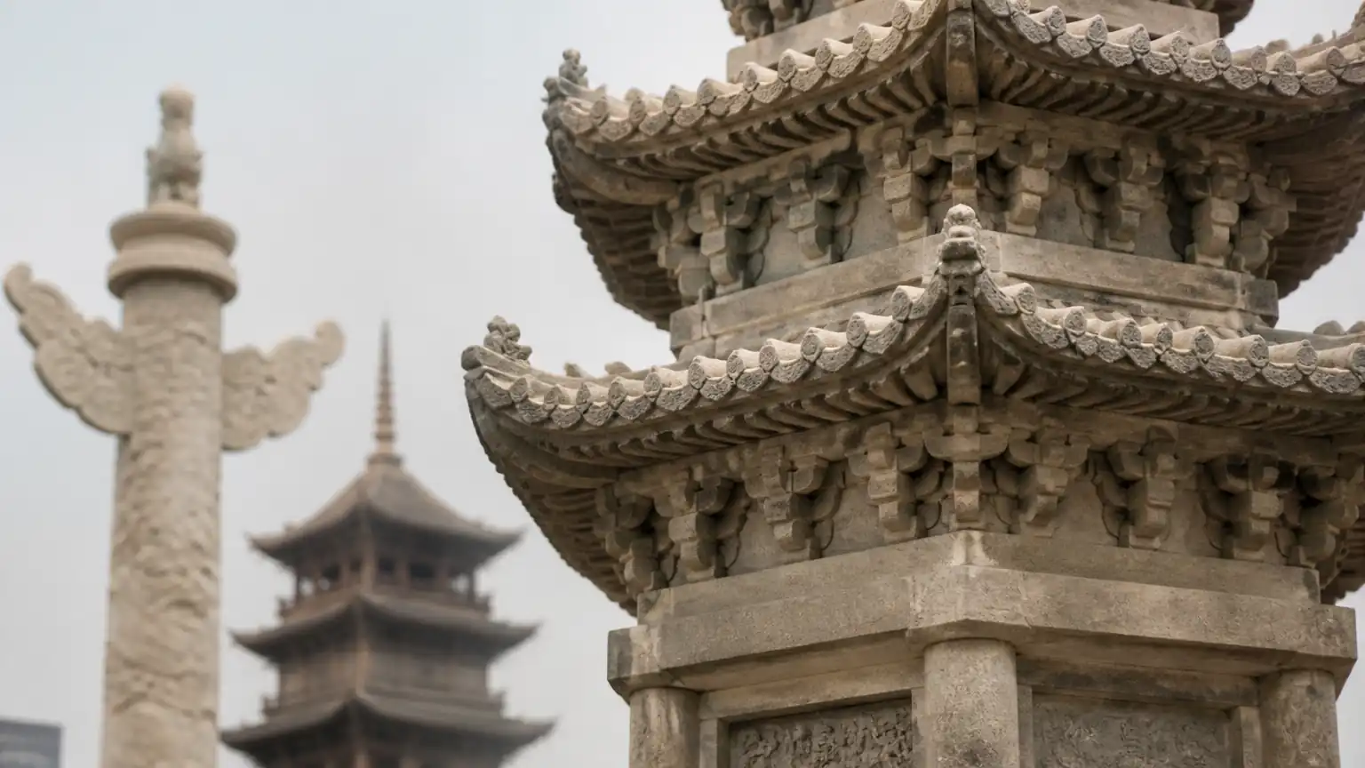 经幢仿木构檐部细节图