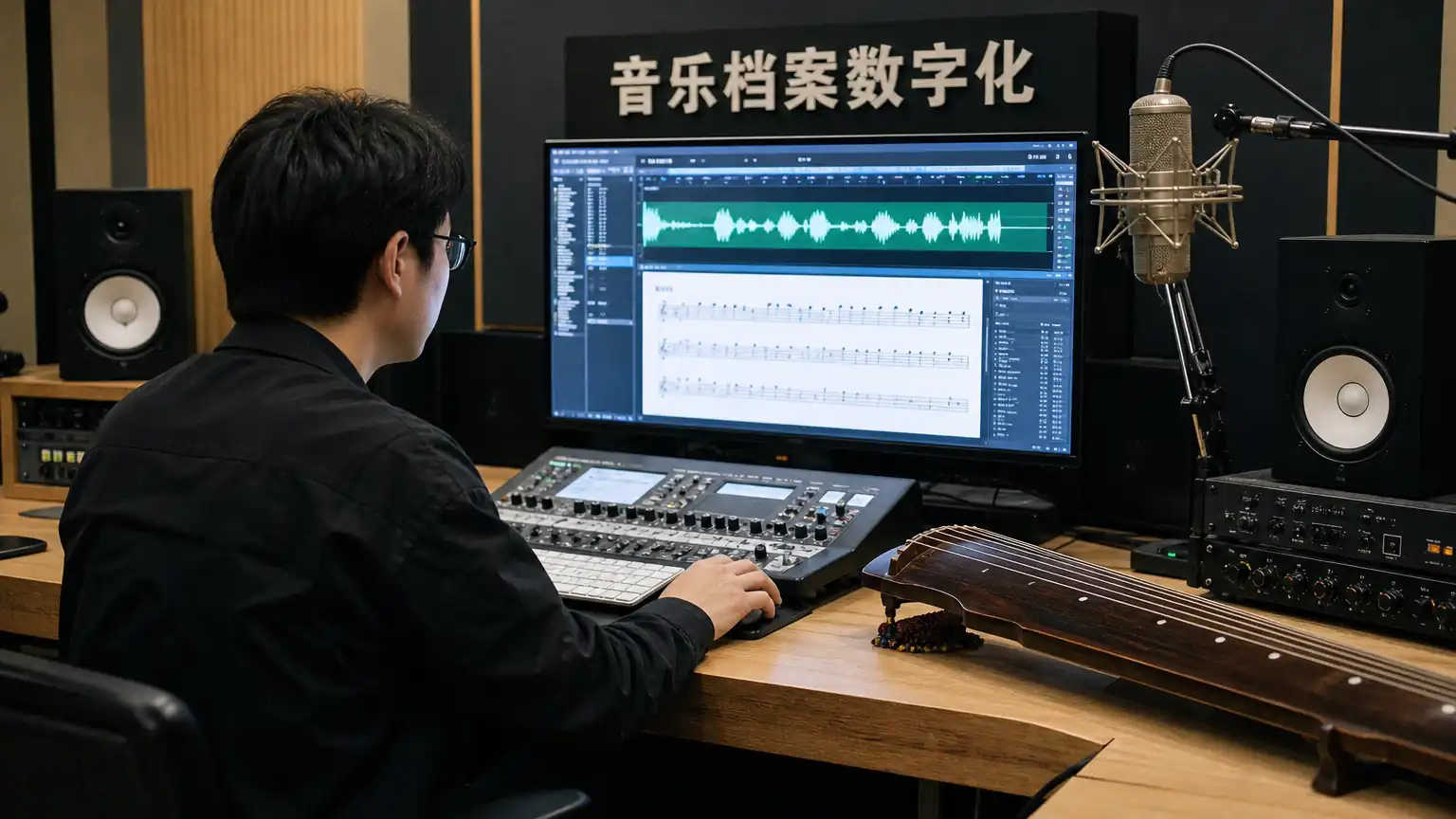 传统音乐数字化保护场景图